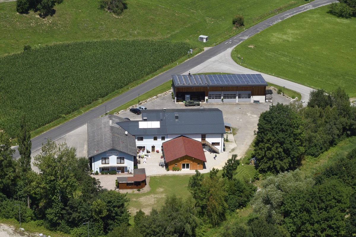 Luftaufnahme der eventmühle
